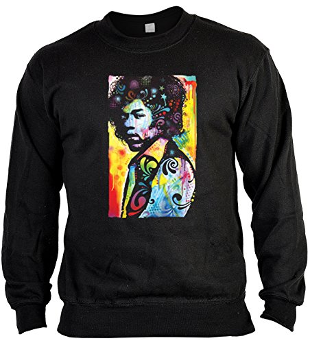 Pop Art Style Sweatshirt Neon Jimi Hendrix Sweater 4 Heroes Geburtstag Geschenk geil Bedruckt von Geile-Fun-T-Shirts