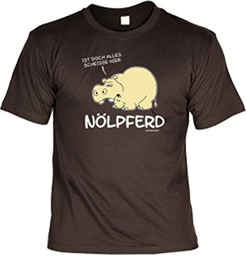 T-Shirt Nölpferd Alles Scheisse Fun Shirt Geburtstag Geschenk geil bedrucktmit Spassvogel Urkunde von Geile-Fun-T-Shirts