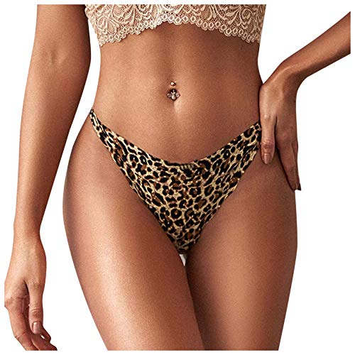 Geilisungren Sexy String Tanga Damen Set Sexy Unterwäsche Reizwäsche Set Frauen Tanga Sexy Dessous Panties Leopard Drucken Thong Slip nterhose Frauen Sexy Set Dessous Briefs Hipsters Low Waist Slips von Geilisungren