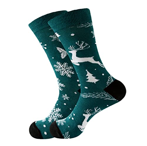 Geilisungren Socken Herbstfarben Damen Lange Socken Mit Muster Diabetiker Socken Damen 39-42 Socke Bequeme WeihnachtsmodeLange Socken Vintage Unisex Kaschmirsocken Rennrad Socken Blau von Geilisungren