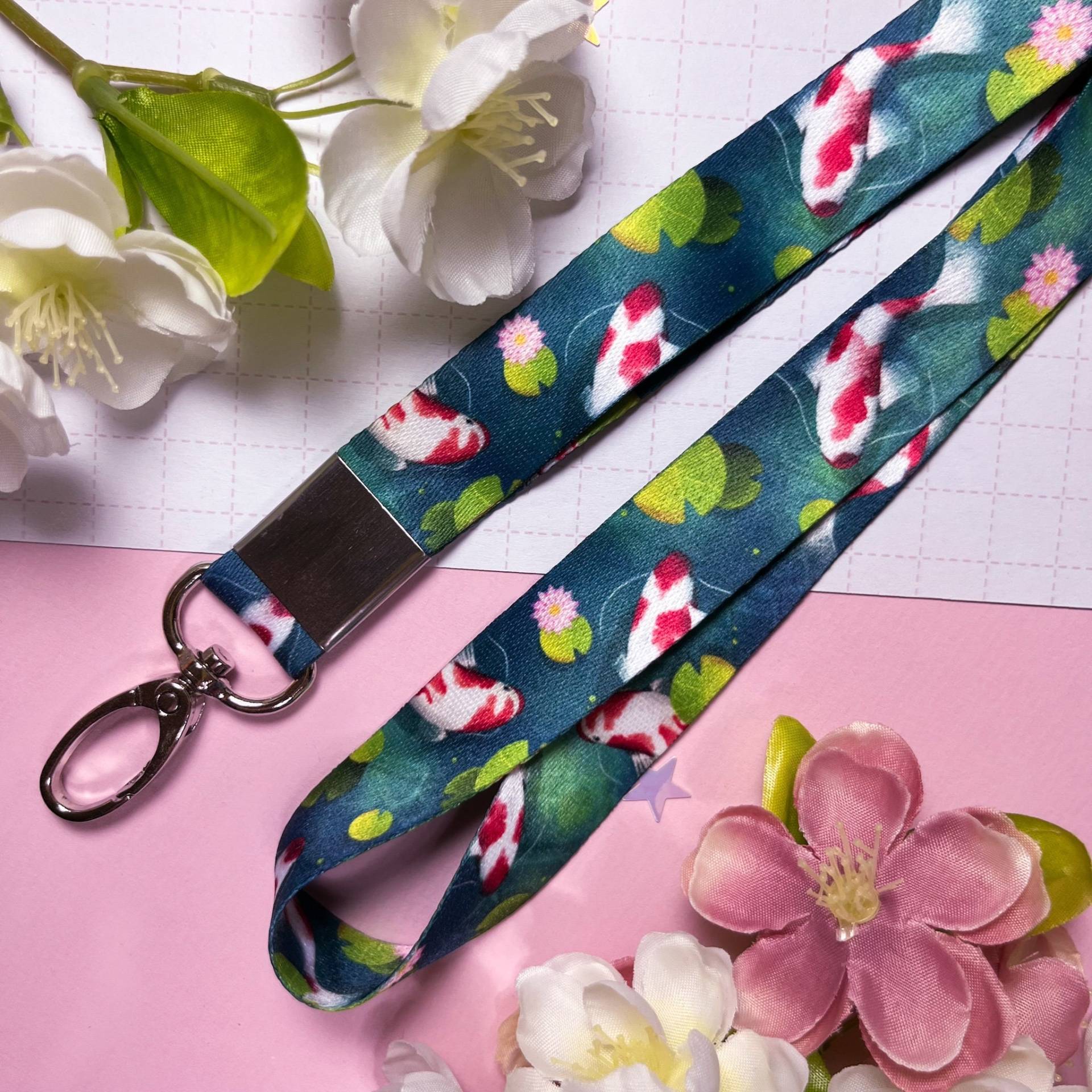 Koi Pond Lanyard | Cute Keyband Geisterkatzeart Geisterkatze Koi Japan Koi Pond Lanyard | Cute Keyband Geisterkatzeart Geisterkatze Koi Japan von GeisterkatzeART