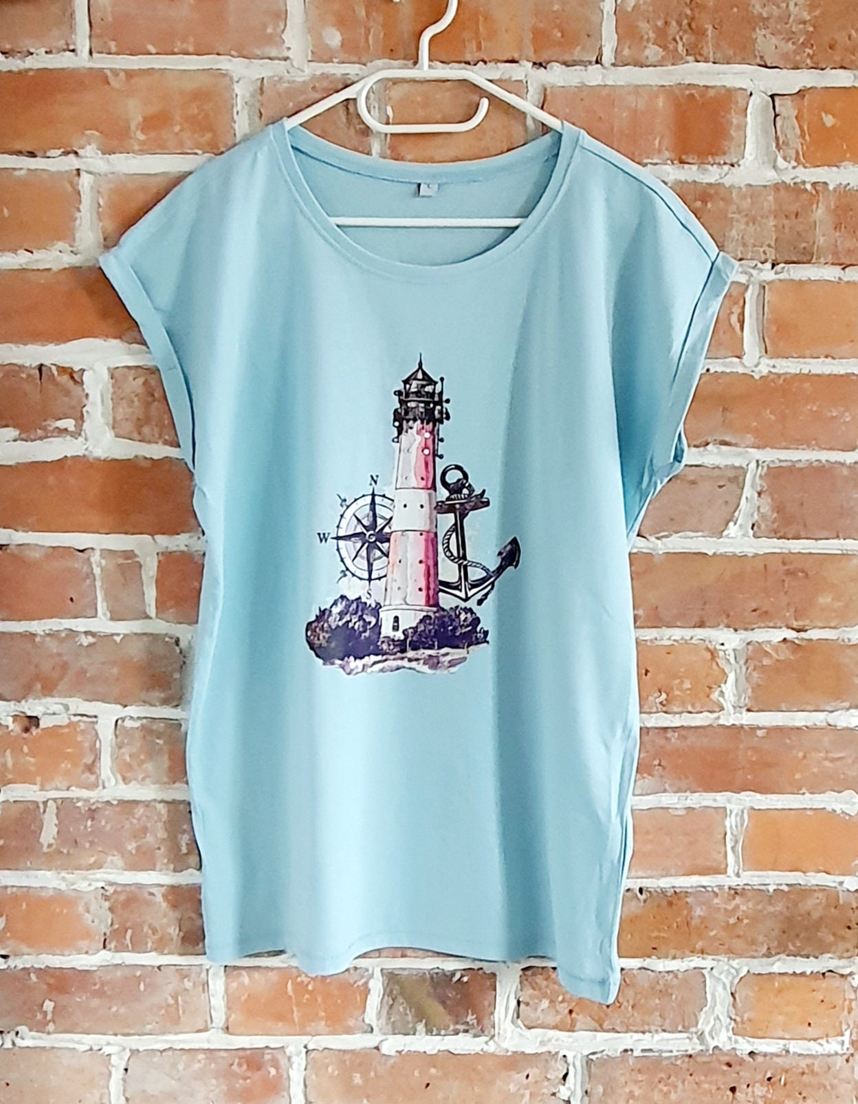 Damenshirt "Leuchtturm", Xs Bis 5Xl Damenshirt "Leuchtturm", Xs Bis 5Xl von GelasLieblingsstueck