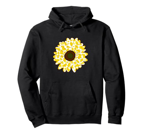 gelbes Kuhmuster - Blumengelbes Kuhmuster für Damen Pullover Hoodie von Gelb-weißes Kuh-Tiermuster-Kostüm