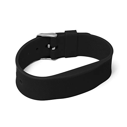 Gelikom RFID Silikon Armband SILA09a NXP MIFARE DESFire EV2 8K 17pF (Schwarz, 10 Stück) von Gelikom