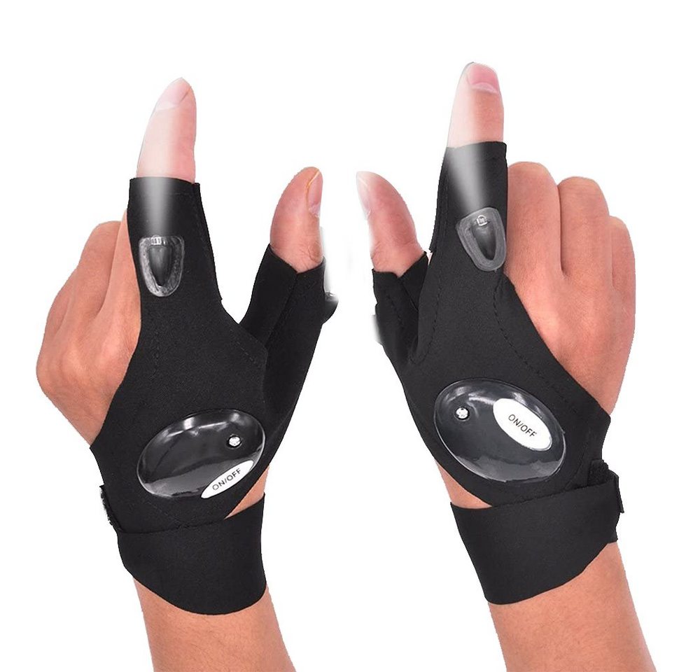 GelldG Fahrradhandschuhe LED-Taschenlampe Handschuhe Fahrradhandschuhe Werkzeuge für Männer von GelldG