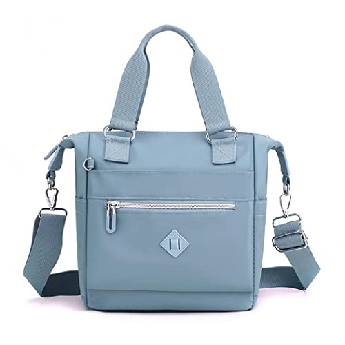 Tragetaschen für Damen: kleine Umhängetasche, wasserdichte Nylon-Schultertaschen mit abnehmbarem Riemen, mehrere Taschen, Hobo-Taschen für Schule, Einkaufen, Arbeit, Reisen, himmelblau, One size von Gelory