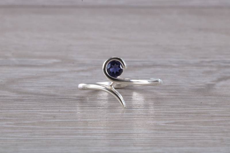 Natürlicher Iolith Edelstein Set Silberring Natürlicher Iolith Edelstein Set Silberring von GemArtsCo