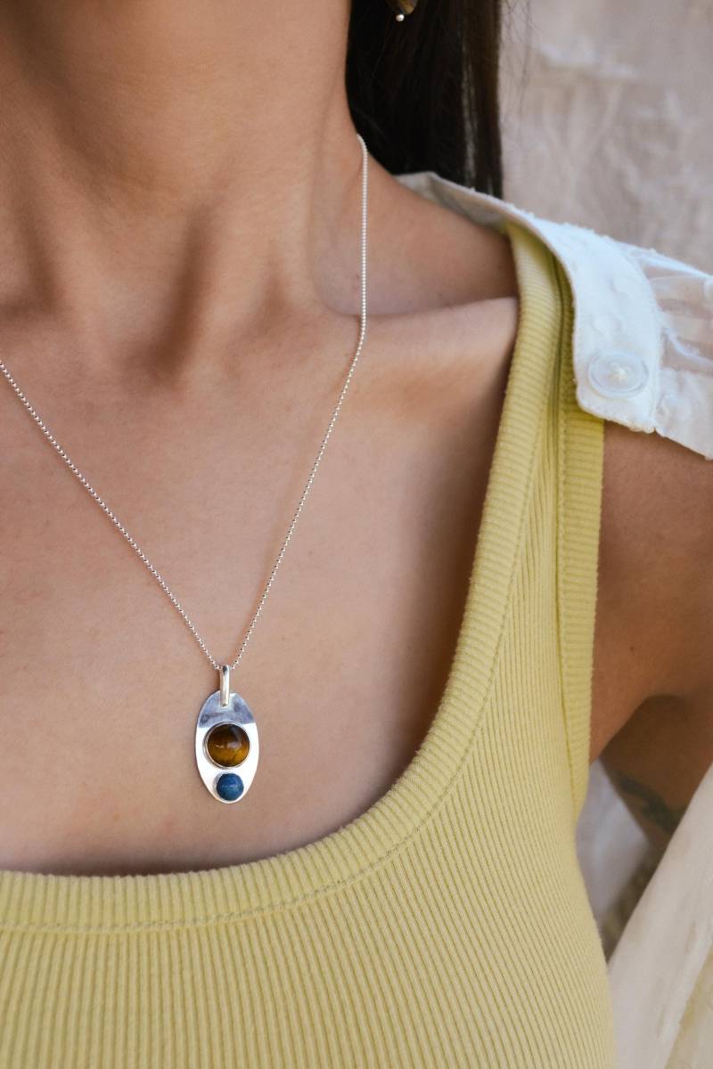 Tigerauge Lapis Anhänger von GemBlue