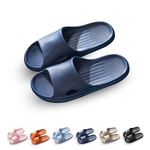 GemChve Badeschuhe Damen Hausschuhe Herren Deodorant rutschfest 100% Eva Leicht Wolken-Stil Sandalen Damen Navy 44/45EU von GemChve