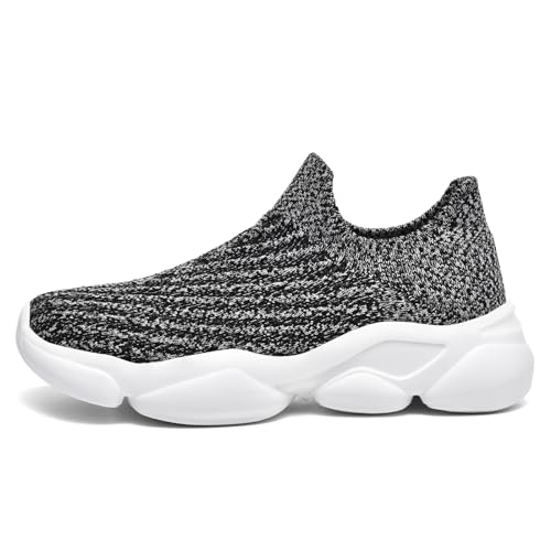 GemChve Damen Slip On Sneaker Memory Foam Turnschuhe Sportschuhe Bequeme Schlupfschuhe Grey 42 von GemChve