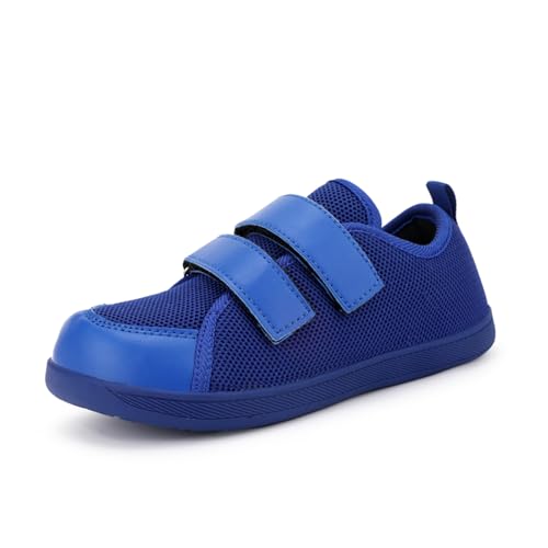 GemChve Kinder Barfußschuhe Breite Barfussschuhe Jungen Mädchen Minimalistische Hausschuhe Outdoor Traillaufschuhe Walking Schuhe Strandschuhe Blue 28 EU von GemChve