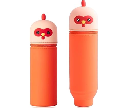 2-in-1 Silikon Federmäppchen Capybara (Gelb 2) von GemCoo