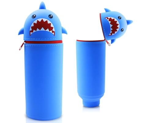 GemCoo 2-in-1 Silikon Federmäppchen Capybara (Blau) von GemCoo
