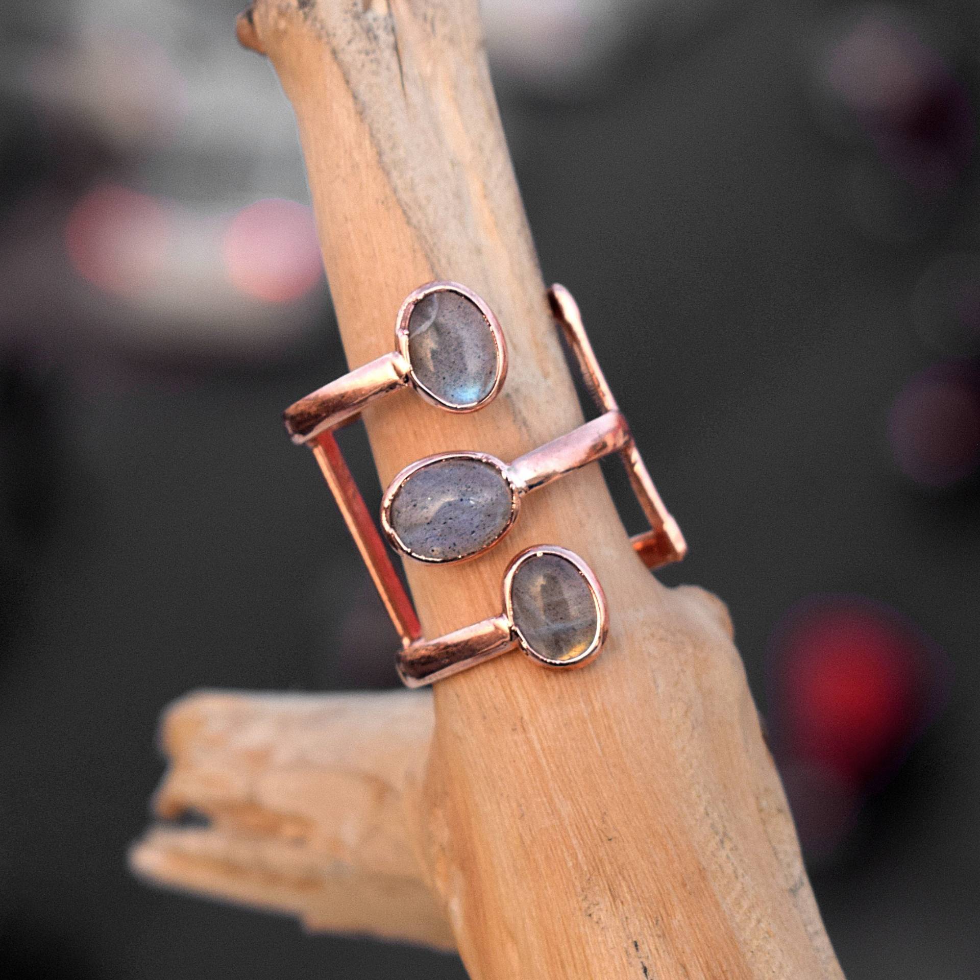 Amethyst-Ring | Rauer Steinring Edelsteinring Ring Für Frauen Sie Handgemachter Verstellbarer Statement-Ring von GemFormingStudio