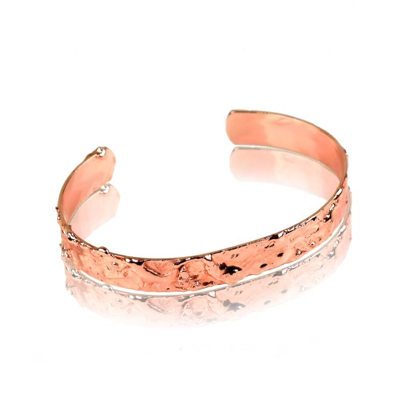 Gehämmerte Manschette Armreif Armband | Gold Stapeln Textur Offener Minimal Schmuck Geschenk Für Sie von GemFormingStudio