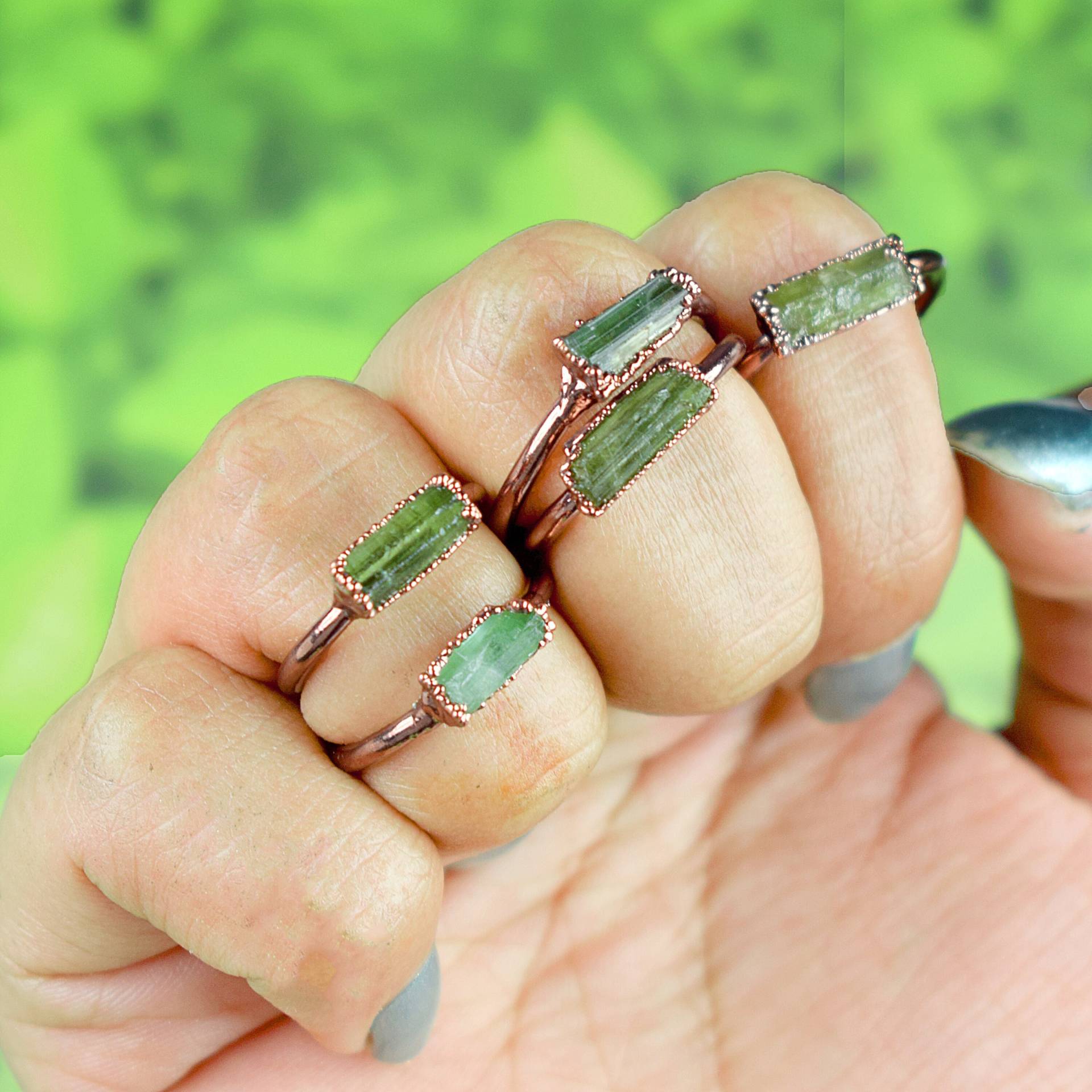 Raw Pearl Sea Gemstone Handmade Ring | Branches Statement Engagement Stackable Rings For Women Tree von GemFormingStudio