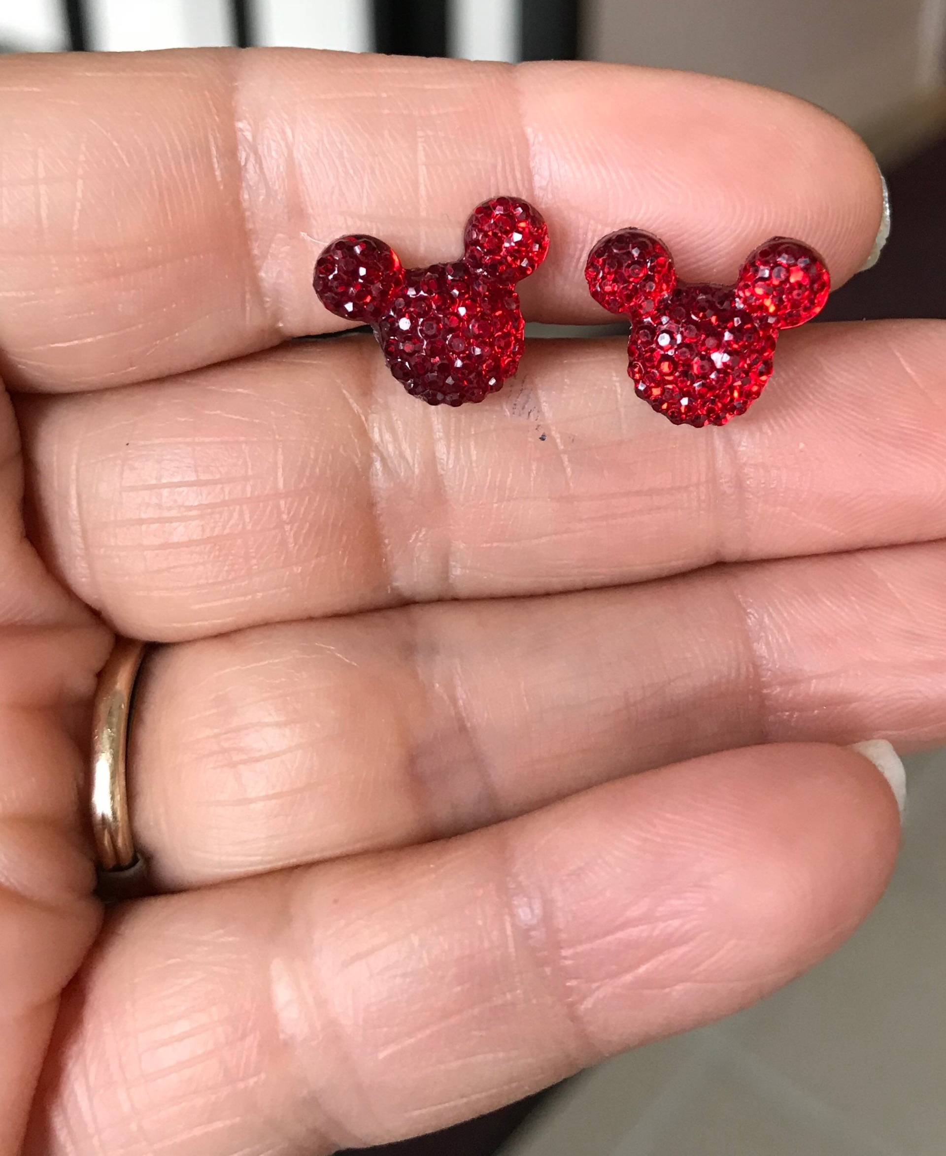 Ohrringe Für Empfindliche Ohren, Kunststoff Ohrstecker, Maus Ohrringe, Nickelfreie Hypoallergen Schmuck Kinder von GemInAShell