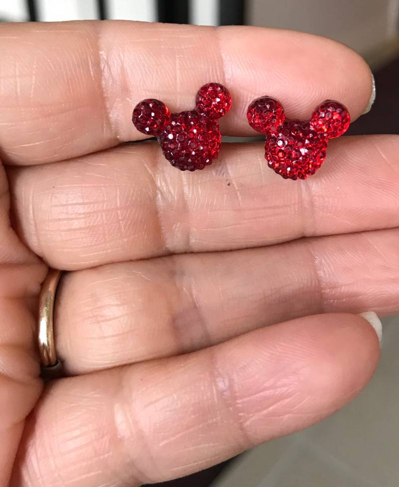 Ohrringe Für Empfindliche Ohren, Kunststoff Ohrstecker, Maus Ohrringe, Nickelfreie Hypoallergen Schmuck Kinder von GemInAShell