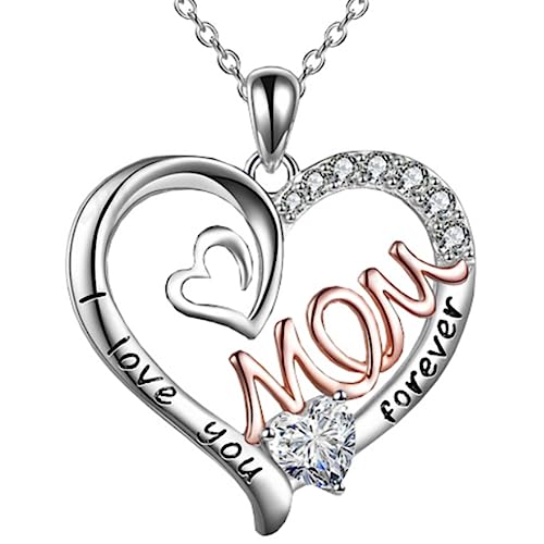 Halskette mit Herzanhänger "I Love You Mom", Schmuck, Geburtstagsgeschenke mit Box, Stil 34 Halskette mit Herzanhänger "I Love You Mom", Schmuck, Geburtstagsgeschenke mit Box, Stil 34 von GemJelry