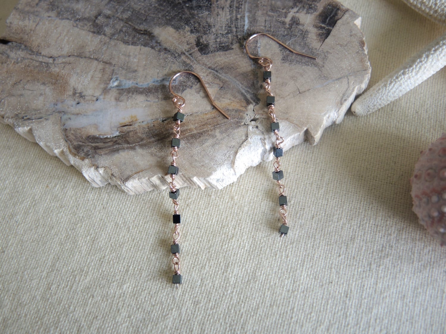 Rose Gold Filled Schwarzer Spinell Ohrringe Eleganter Schmuck Rose Gold Filled Schwarzer Spinell Ohrringe Eleganter Schmuck von GemJewelrybyHWestNY