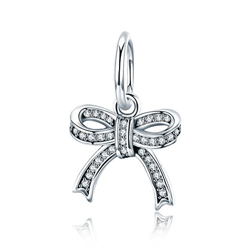 GemKing SCC775 Sweet bowknot S925 Sterling Silver Charm GemKing SCC775 Sweet bowknot S925 Sterling Silver Charm von GemKing