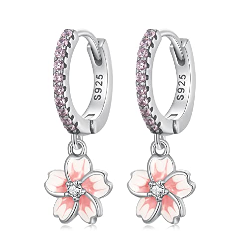 GemKing SCE1509 cherry blossom earrings S925 Sterling Silver Earring von GemKing
