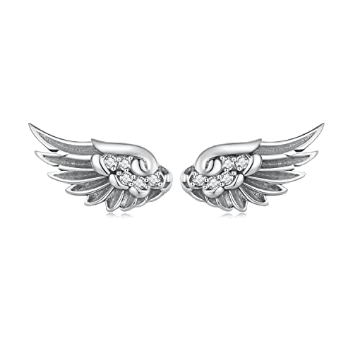 GemKing SCE1579 Angel Wings Stud Earrings S925 Sterling Silver Earring von GemKing