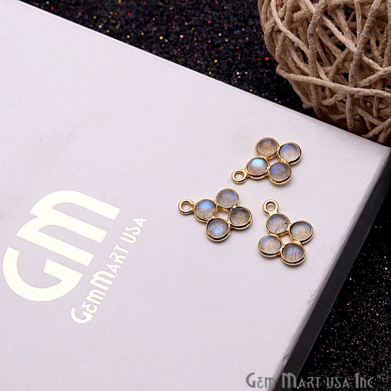 Diy, Labradorit Komponente, Kronleuchter Finden, Auffälliger Ohrringe Machen, Gold Öse, 15 X 9 Mm, Gemmartusa | Gplb-13069 von GemMartUSA