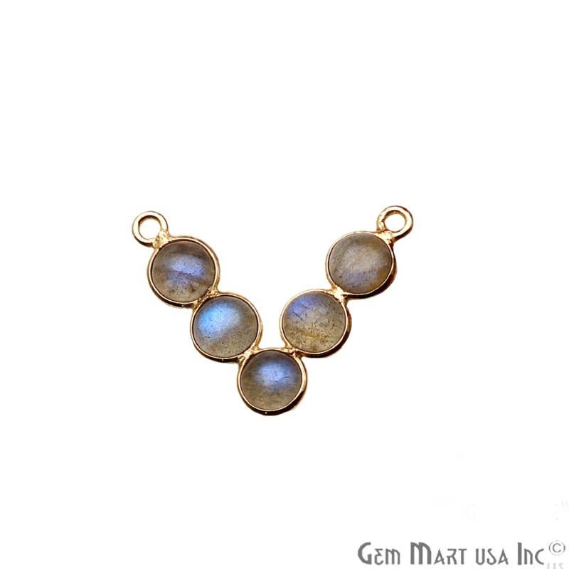 Diy, Labradorit Komponente, Kronleuchter Finden, Auffälliger Ohrringe Machen, Gold Öse, 22 X 19 Mm, Gemmartusa | Gplb-13083 von GemMartUSA