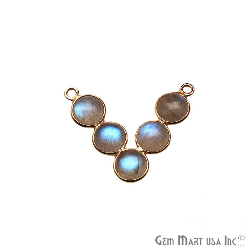 Diy, Labradorit Komponente, Kronleuchter Finden, Auffälliger Ohrringe Machen, Gold Öse, 24 X 23 Mm, Gemmartusa | Gplb-13084 von GemMartUSA