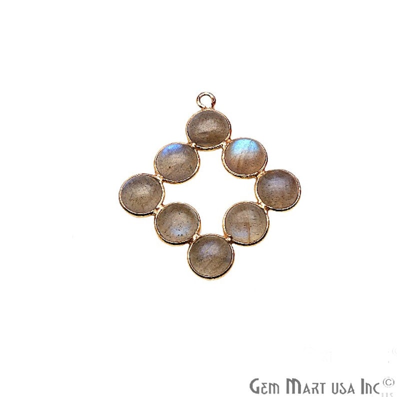 Diy, Labradorit Komponente, Kronleuchter Finden, Auffälliger Ohrringe Machen, Gold Öse, 30 X 22 Mm, Gemmartusa | Gplb-13078 von GemMartUSA