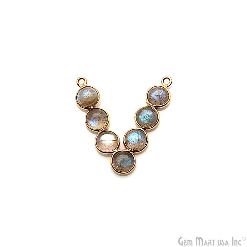 Diy Auffällige Labradorit Komponente, Kronleuchter Ohrring Finden, Ohrringe Zubehör, Goldhaken, Edelstein Stecker, Gemmartusa | Gplb-13052 von GemMartUSA