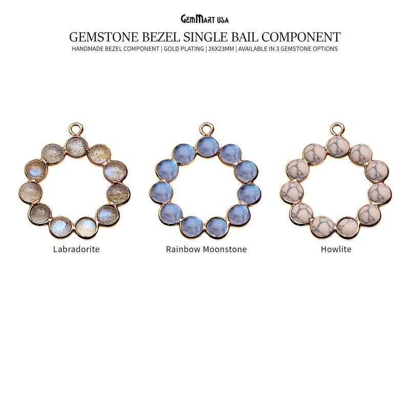 Diy Komponente, 26 X 23 Mm Runde Form Kronleuchter Finden, Filigrane Schmuckherstellung Lieferungen, Gemmartusa | 13067 von GemMartUSA