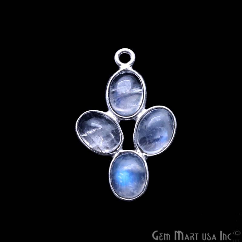 Diy Regenbogen Mondstein Komponente, 23 X 15 Mm Blumen Kronleuchter Finden, Filigrane Finden, Schmuckherstellung Lieferung, Gemmartusa | Sprm-13058 von GemMartUSA