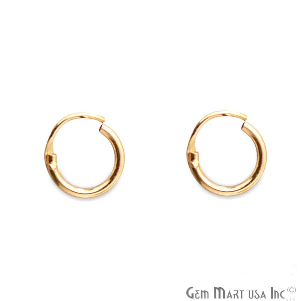 Gold Überzogene Ohrringe, Schleifen-Ohrring, Finden Ohrring, Hoop-Schleifen Schmuck Gemmartusa | Gp-90016 von GemMartUSA
