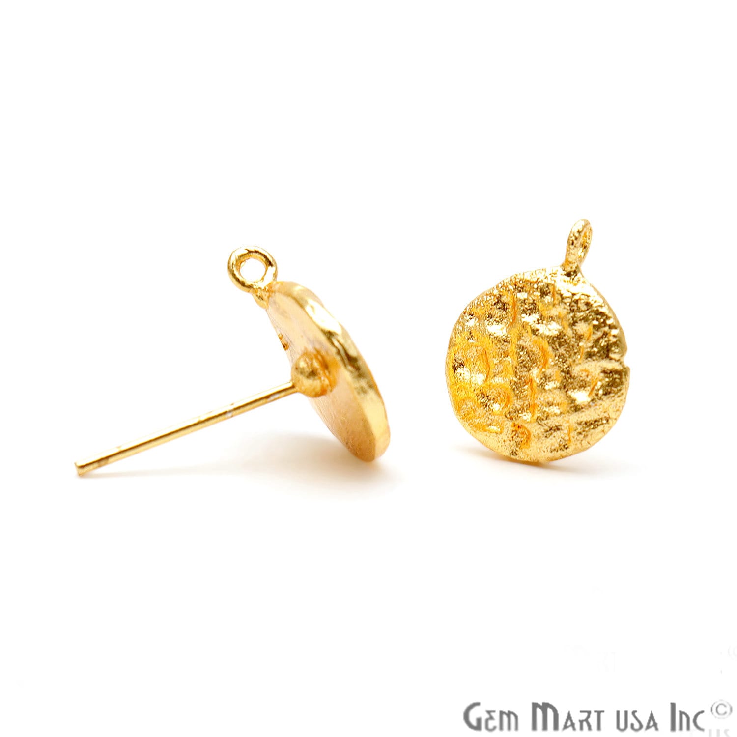 Ohrring Bolzen, Vergoldet, Machen Lieferungen, Diy Ohrringe, Finden, Goldschmuck, Ohrstecker, 15 X 12 Mm | Gp-90045 von GemMartUSA