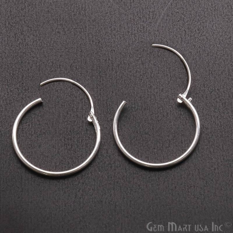 Silber Überzogene Ohrringe, Schleifen Ohrring, Ohrring Finden, Schmuck Finden Machen Lieferungen, Gemmartusa | Sp-90022 von GemMartUSA