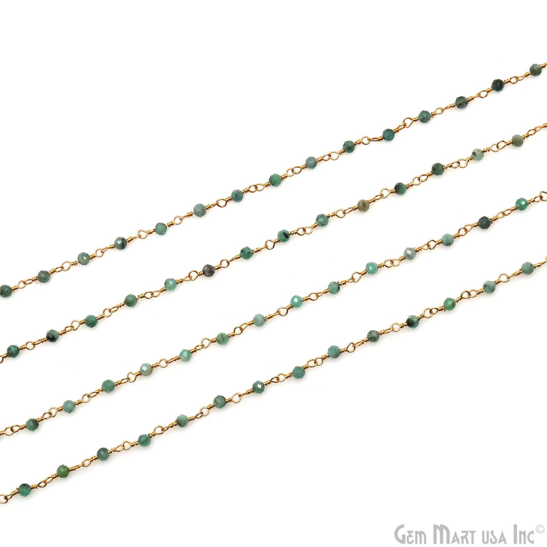 Smaragdperlen Rosenkranzkette, 2-2, 5 Mm Smaragd Edelsteinperlen, Rondelle Perlen Vergoldete Gemmartusa, Dpem-30000 Smaragdperlen Rosenkranzkette, 2-2, 5 Mm Smaragd Edelsteinperlen, Rondelle Perlen Vergoldete Gemmartusa, Dpem-30000 von GemMartUSA