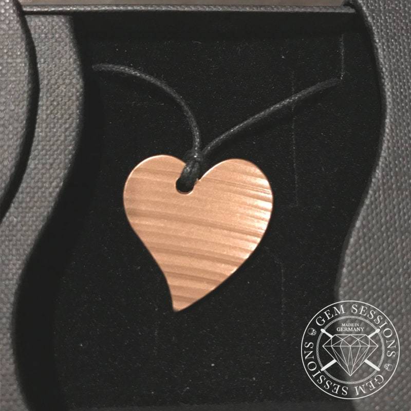 Halskette Mit Schmuckanhänger Aus Schlagzeugbecken | "Corazon" Halskette Mit Schmuckanhänger Aus Schlagzeugbecken | "Corazon" von GemSessionsJewelry
