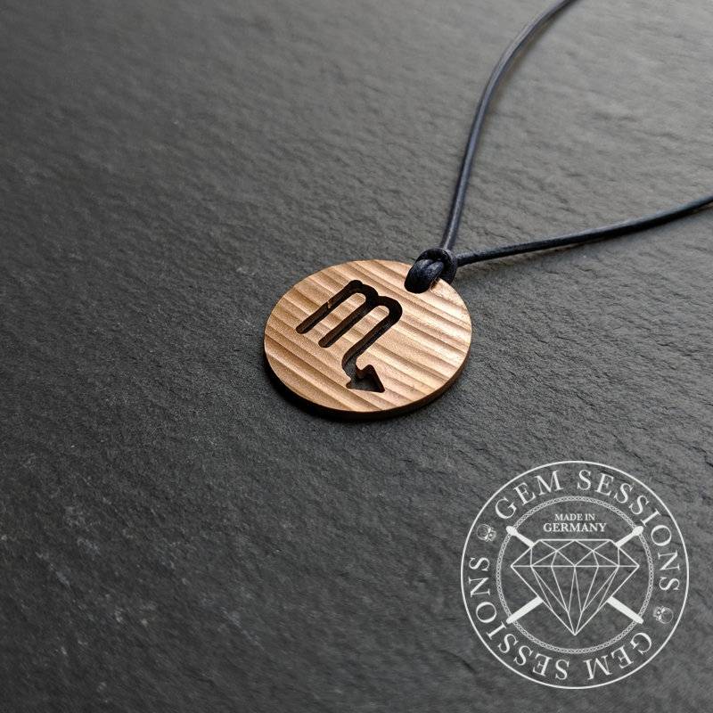 Halskette Mit Schmuckanhänger Aus Schlagzeugbecken "Scorpio | Skorpion" Halskette Mit Schmuckanhänger Aus Schlagzeugbecken "Scorpio | Skorpion" von GemSessionsJewelry