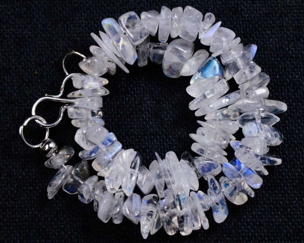 925 Sterling Silber Verschluss Kugeln Schmuck Natur Weiß Regenbogen Mondstein Nugget Uncut Chips Edelstein 7 " Perlen Armband N-1361 925 Sterling Silber Verschluss Kugeln Schmuck Natur Weiß Regenbogen Mondstein Nugget Uncut Chips Edelstein 7 " Perlen Armband N-1361 von GemStoneHouse2012