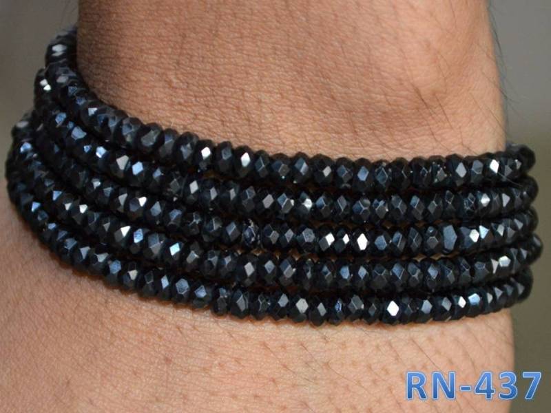 Armband 925 Sterling Silber Verschluss Schwarz Spinell Natürliche Edelstein Rondelle Facettiert Perlen 5 Stränge Party Wear Handmade Armband 925 Sterling Silber Verschluss Schwarz Spinell Natürliche Edelstein Rondelle Facettiert Perlen 5 Stränge Party Wear Handmade von GemStoneHouse2012