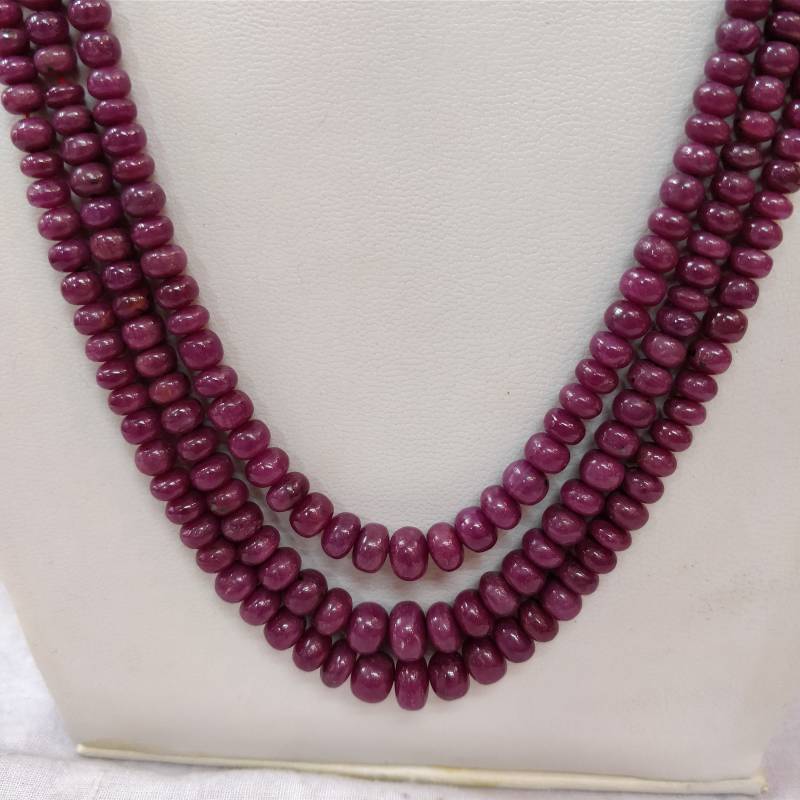 Rubin Halskette, Schmuck, Perle Edelstein Echter Rubin, Geburtsstein Geschenk Für Frauen, Handgemachter Schmuck von GemStonesArts