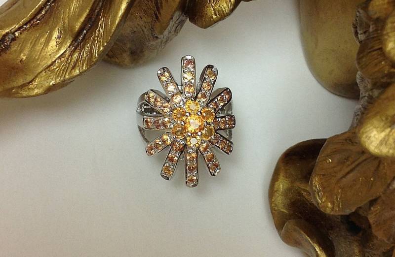 Echter Gelber Saphir Sternlicht Ring von GemVorawanByAlexis