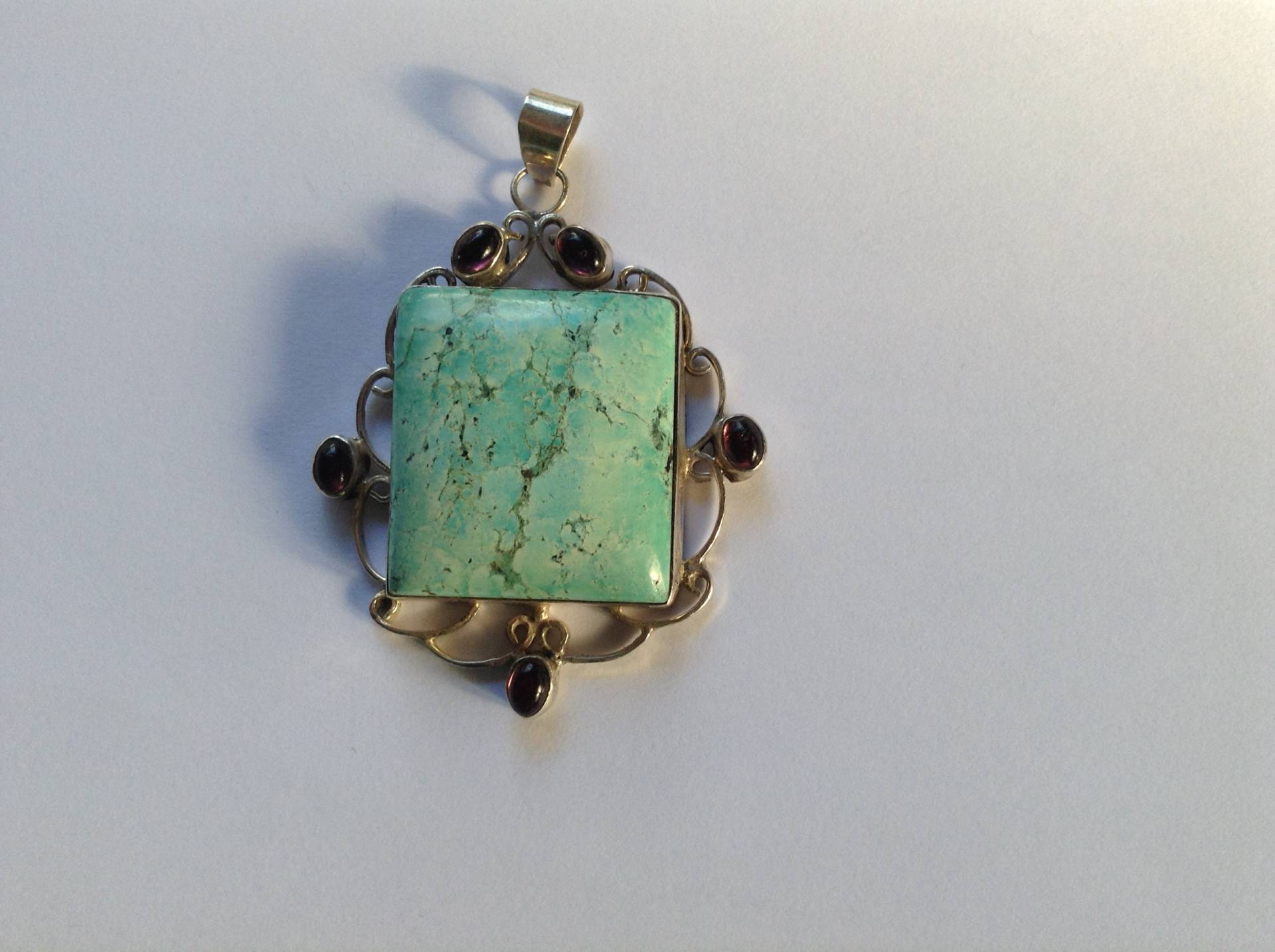 Türkis Amethyst Silber Anhänger Türkis Amethyst Silber Anhänger von Gemadornables