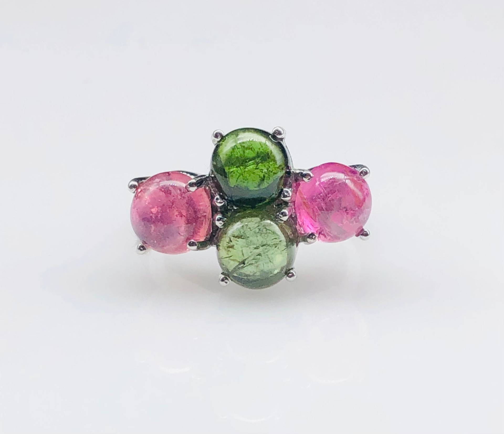 Multi Color Turmalin Ringe Für Frauen 100% Echte Natürliche Edelstein 925 Sterling Silber Ehering Fine Jewelry von GemartsCreations