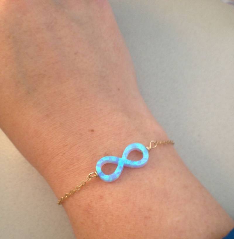 Unendlich Opal Armband/Labrador Edelstein Anhänger Gold Filled Freundschaftsschmuck von GemazoneJewelry