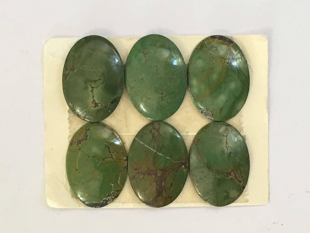 18x25mm Türkis Oval Cabs. Natürliche Cabochons Von Hubei China Preis Für 6 Stück T232 18x25mm Türkis Oval Cabs. Natürliche Cabochons Von Hubei China Preis Für 6 Stück T232 von Gembeadstore