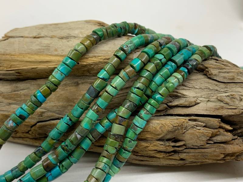 Etwa 5 Mm Natur Türkis Heishi 13" Perlenstrang Tp349 Etwa 5 Mm Natur Türkis Heishi 13" Perlenstrang Tp349 von Gembeadstore