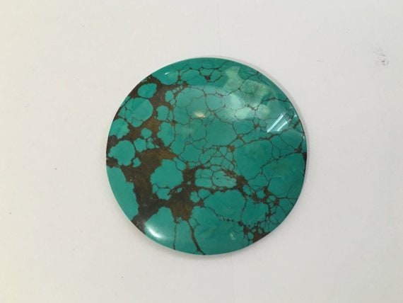 Riesige 60mm Runde Cabochons Türkis Natürliche Schöne Matrix Gbs155 Riesige 60mm Runde Cabochons Türkis Natürliche Schöne Matrix Gbs155 von Gembeadstore
